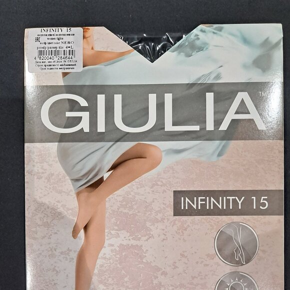 Set of 5 Giulia Infinity Tights Tan and Black colors New in package - Picture 4 of 15